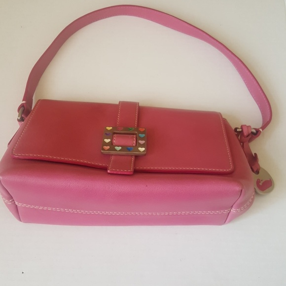 Dooney and Bourke Heart Buckle Handbag - Picture 1 of 15
